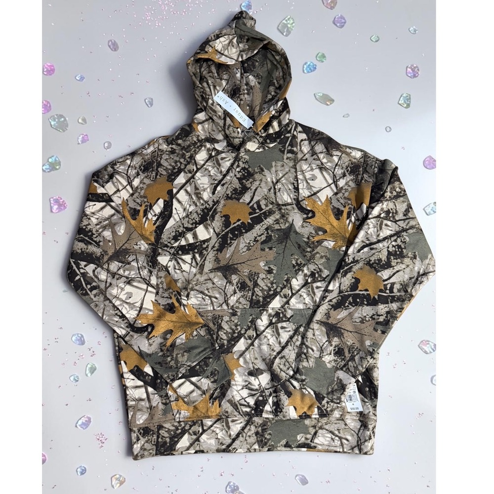 Edgar + Ash - Mens Camo Hoodie Sweatshirt - Size Medium - *NWT*